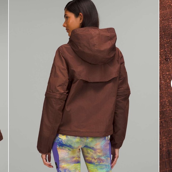 NWT lululemon convertible ripstop hiking jacket 6 - ancient copper - Picture 9 of 11